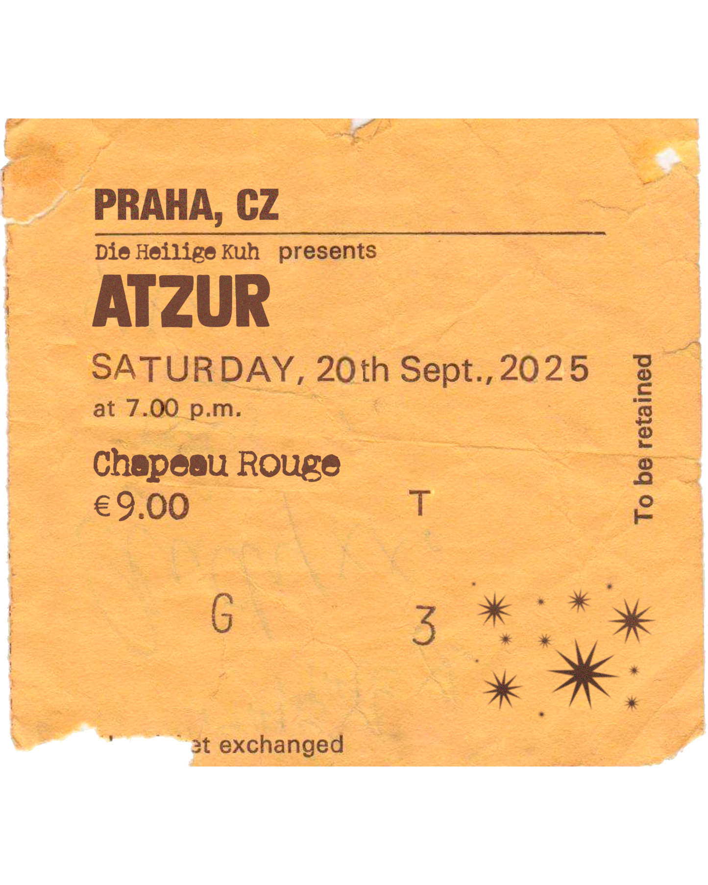 ATZUR // Chapeau Rogue, Praha (CZ)